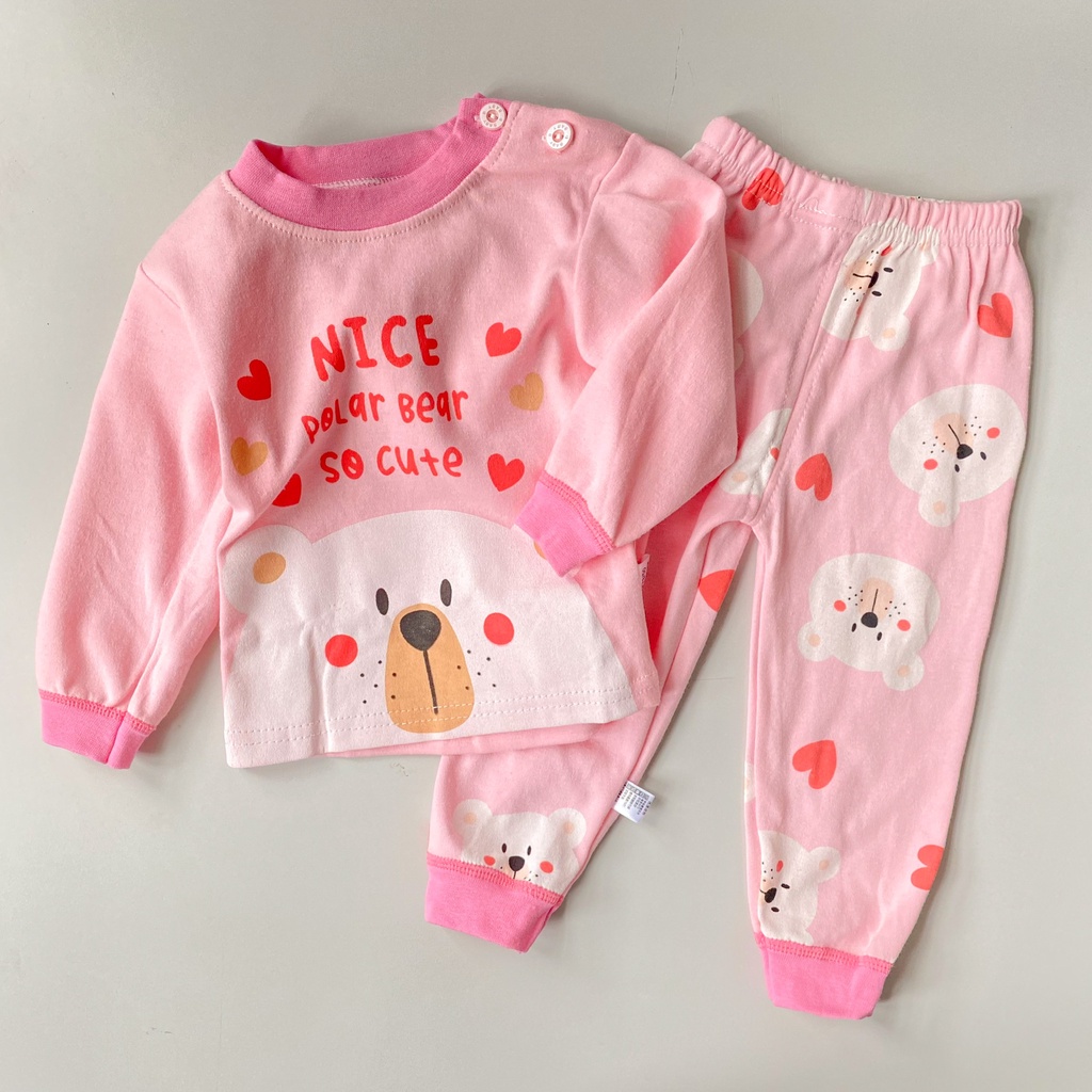 Bộ ngủ dài tay bé gái bé trai cho bé 1 2 3 4 5 tuổi MINTSCLOSET Mint's Closet - DB8072