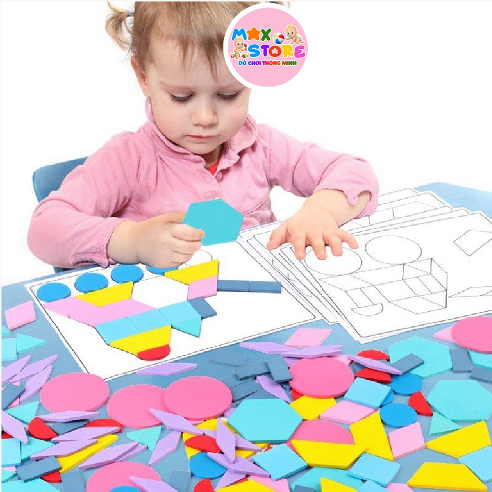 Đồ Chơi Xếp Hình Sáng Tạo Puzzle 180 Miếng Bằng Gỗ Nhiều Màu Sắc Phát Triển Trí Tuệ Cho Bé