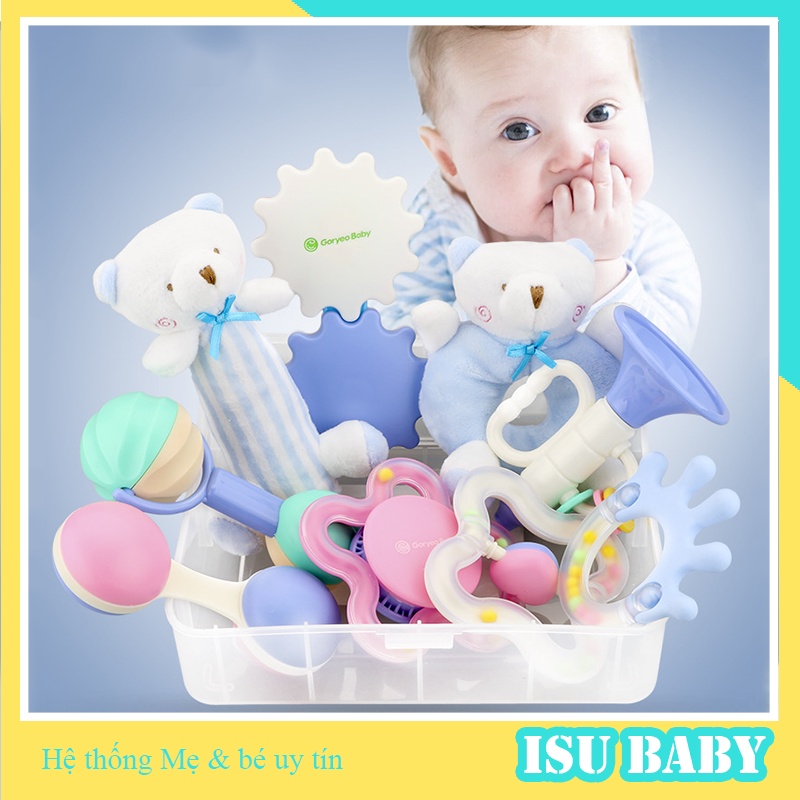 Bộ đồ chơi gặm nướu GORYEO BABY nhiều đồ chơi trẻ em thông minh cho bé gái, bé trai từ 0 đến 24 tháng tuổi