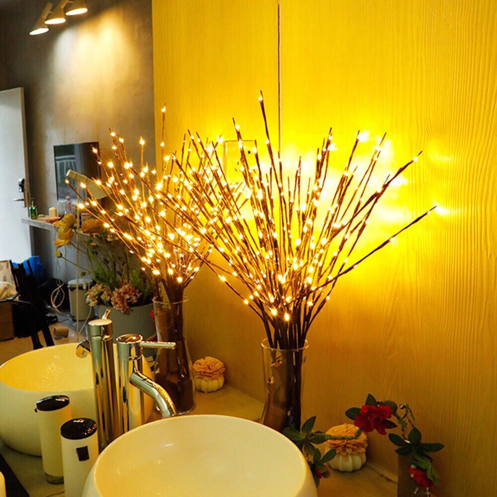 Dây Đèn Led Đom Đóm Fairy Light Trang Trí Tiệc Quấn Cây Thông Noel Mai Đào