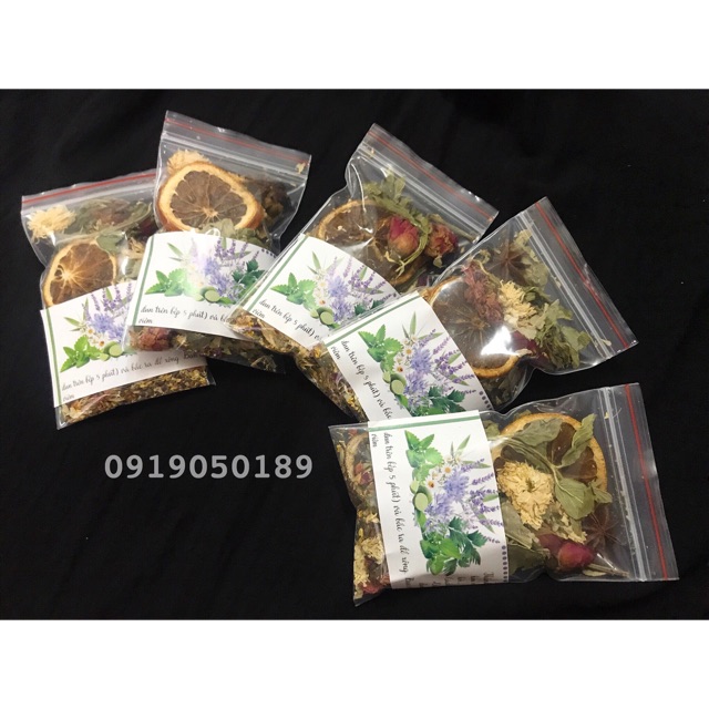 Gói Xông Mặt Thảo Dược 1_2 Lần Handmade