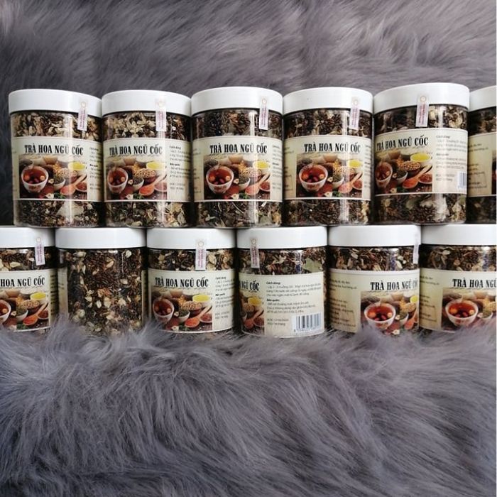 Trà giảm cân gạo lứt đậu đen 100% organic an toàn mọi lứa tuổi, trà xanh giảm cân thảo mộc thanh lọc cơ thể - TNC