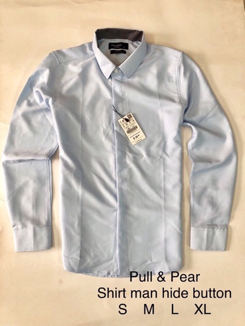 Áo Sơmi Nam Lụa Trơn Tay Dài Dấu Nút | BigBuy360 - bigbuy360.vn