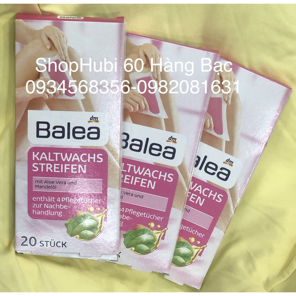 Miếng dán tẩy lông Balea Đức  (2 hộp )