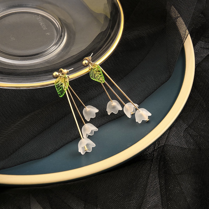 Bông Tai Hình Hoa Lá Phong Cách Nhật Hàn Đơn Giản Thời Trang