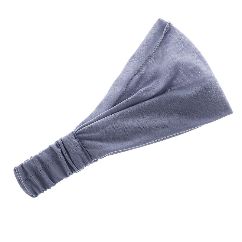 Khăn Quấn Đầu 3 Món Bằng Cotton Màu Trơn Thời Trang Cho Nữ