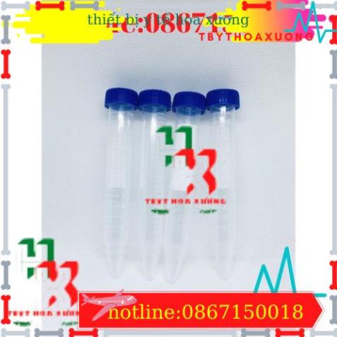 Ống Ly Tâm 10ml -  Ống Falcon 10ml đáy Nhọn Nắp Văn Có Chia Vạch