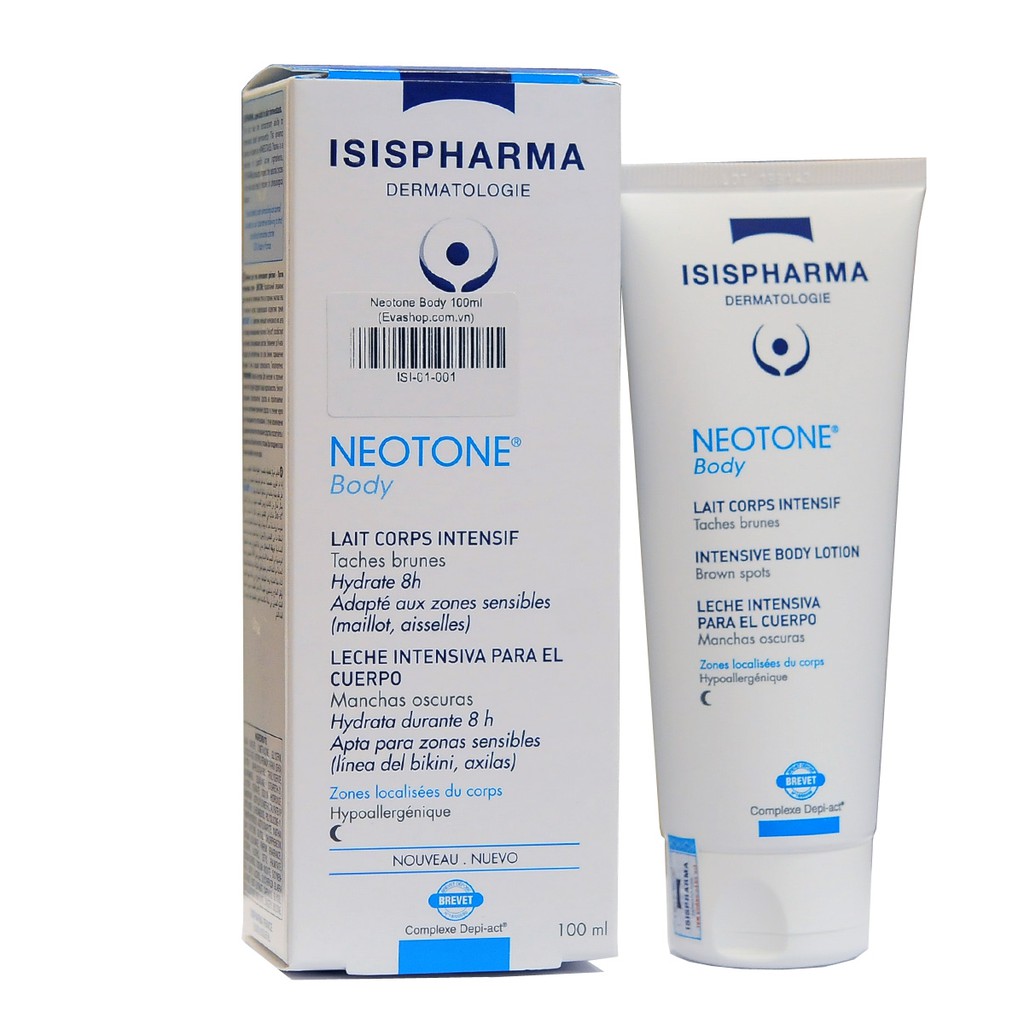 Kem dưỡng trắng da toàn thân cực kỳ hiệu quả Neotone Body Isis Pharma 100ml