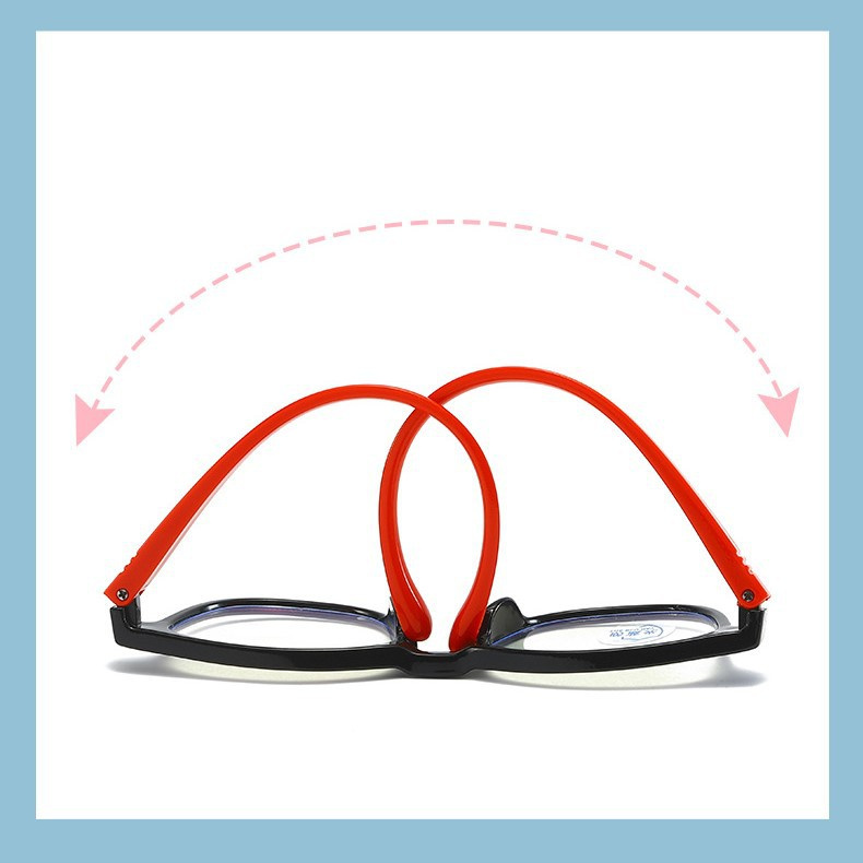 Thời trang mới gọng silicone chống ánh sáng xanh trẻ em kính học sinh kính phẳng thoải mái, mềm mại và đơn giản
