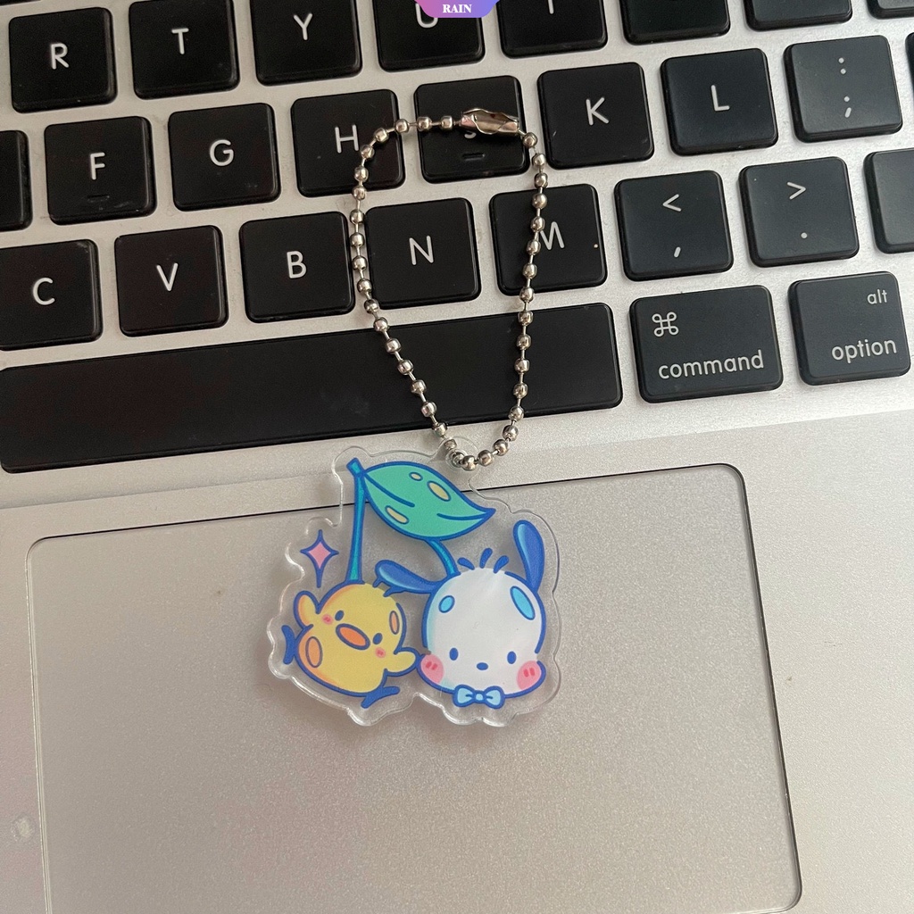 SANRIO Móc Khóa Hình Nhân Vật Hoạt Hình Cinnamoroll Melody Kuromi Hello Kitty Bằng Acrylic Dễ Thương