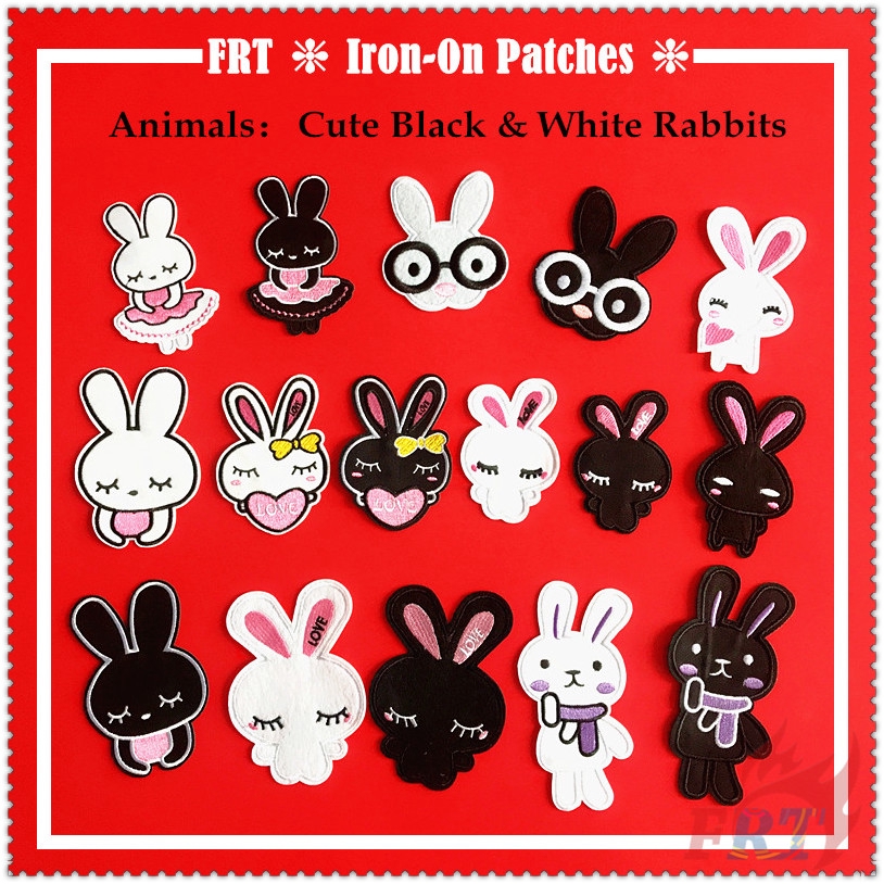 1 / 2 Miếng vá thêu hình thỏ đáng yêu