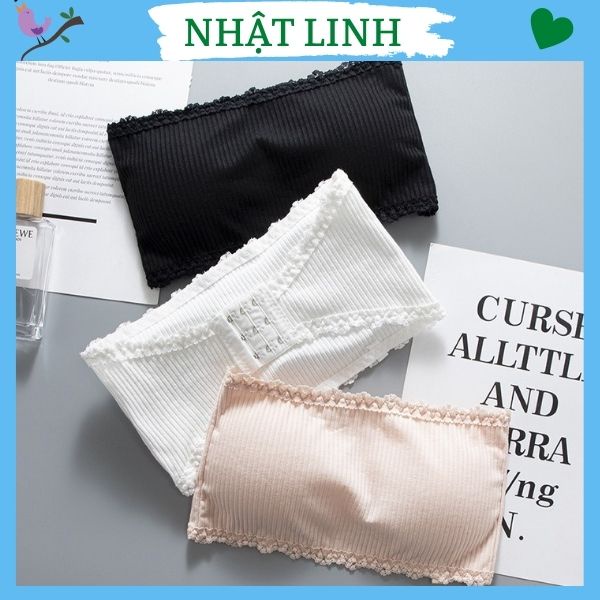 Áo bra nữ NHẬT LINH áo quây ngang phối viền ren co giãn - A655