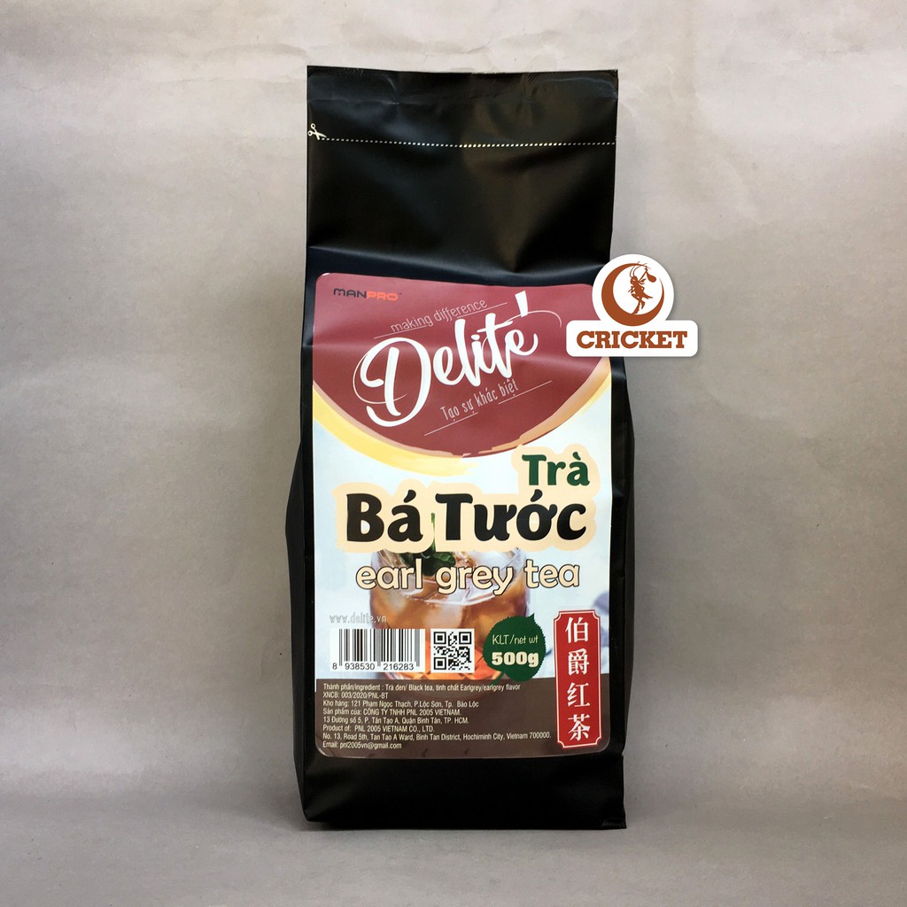 Trà Đen Bá Tước CAO CẤP DELITE (500g) - Nguyên liệu pha chế Trà Sữa nhanh & thơm ngon tuyệt hảo