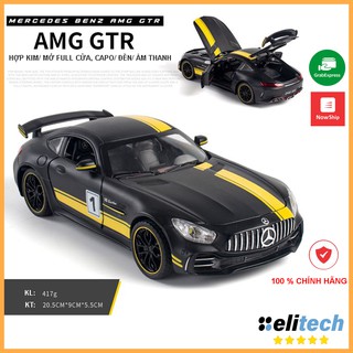 Xe Mô Hình Mercedes AMG GTR 1:24 hãng Chezhi Khung Xe Kim Loại, Phong Cách Thể Thao - Không Có Hộp Đựng