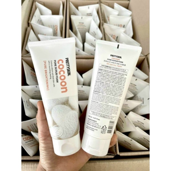 Sữa rửa mặt tẩy da chết cocoon Prettyskin 150ml