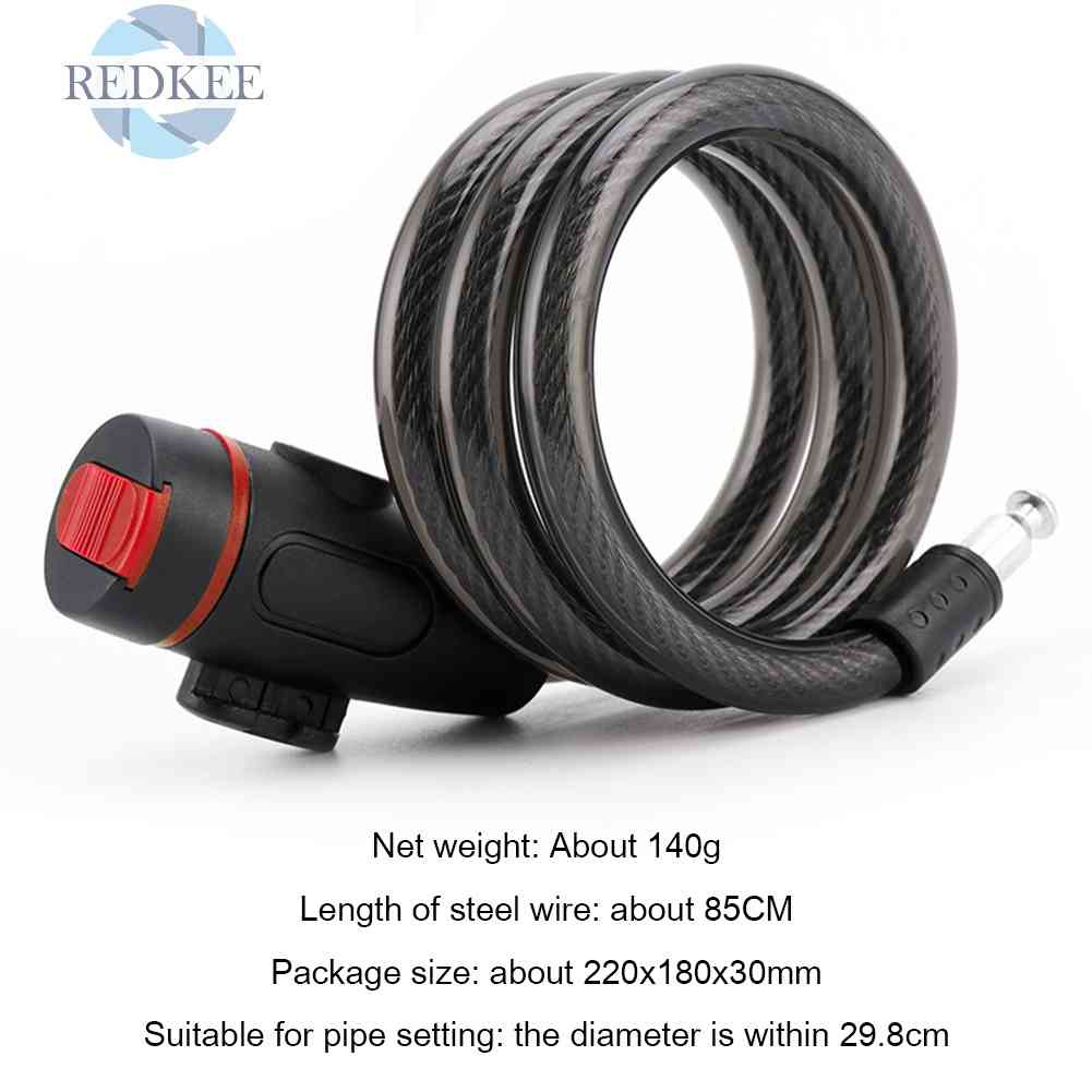 Ổ Khóa Xe Đạp Kèm 2 Chìa Khóa Chống Trộm