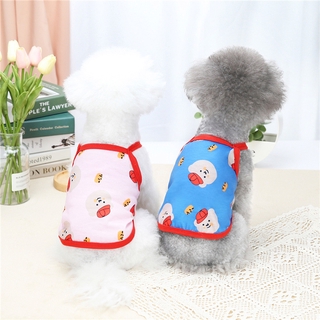 Quần áo cho chó mùa hè cho chó nhỏ Dễ thương hoạt hình mỏng gấu chó con Vest giá rẻ Chihuahua Pháp Bulldog quần áo sang trọng cho chó