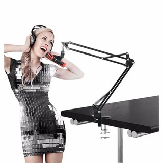 Chân Để Micro Kẹp Bàn Sắt Không Rỉ