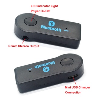 ECVN Wireless Bluetooth 5.0 Receiver Transmitter Adapter 3.5mm Jack Car Music Audio