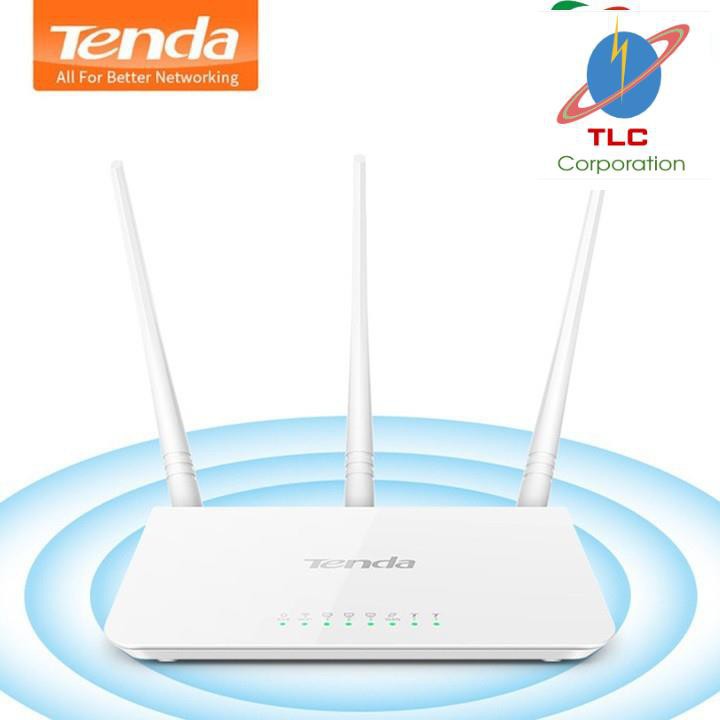 Bộ Phát Wifi Router Tenda F3 300Mbps 3A Anten 1 Wan, 3 Lan Port
