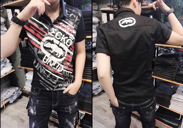 Áo sơ mi nam ngắn tay thời trang họa tiết con trâu