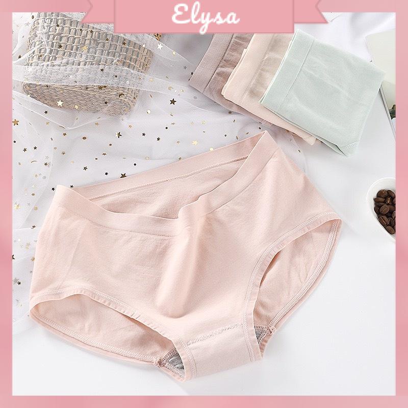 Quần lót nữ cotton trơn dệt kim kháng khuẩn thông thoáng mềm mịn tôn dáng QL016
