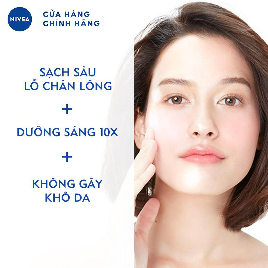 Sữa rửa mặt NIVEA Pearl White giúp trắng da ngọc trai (100g/chai) - 81295