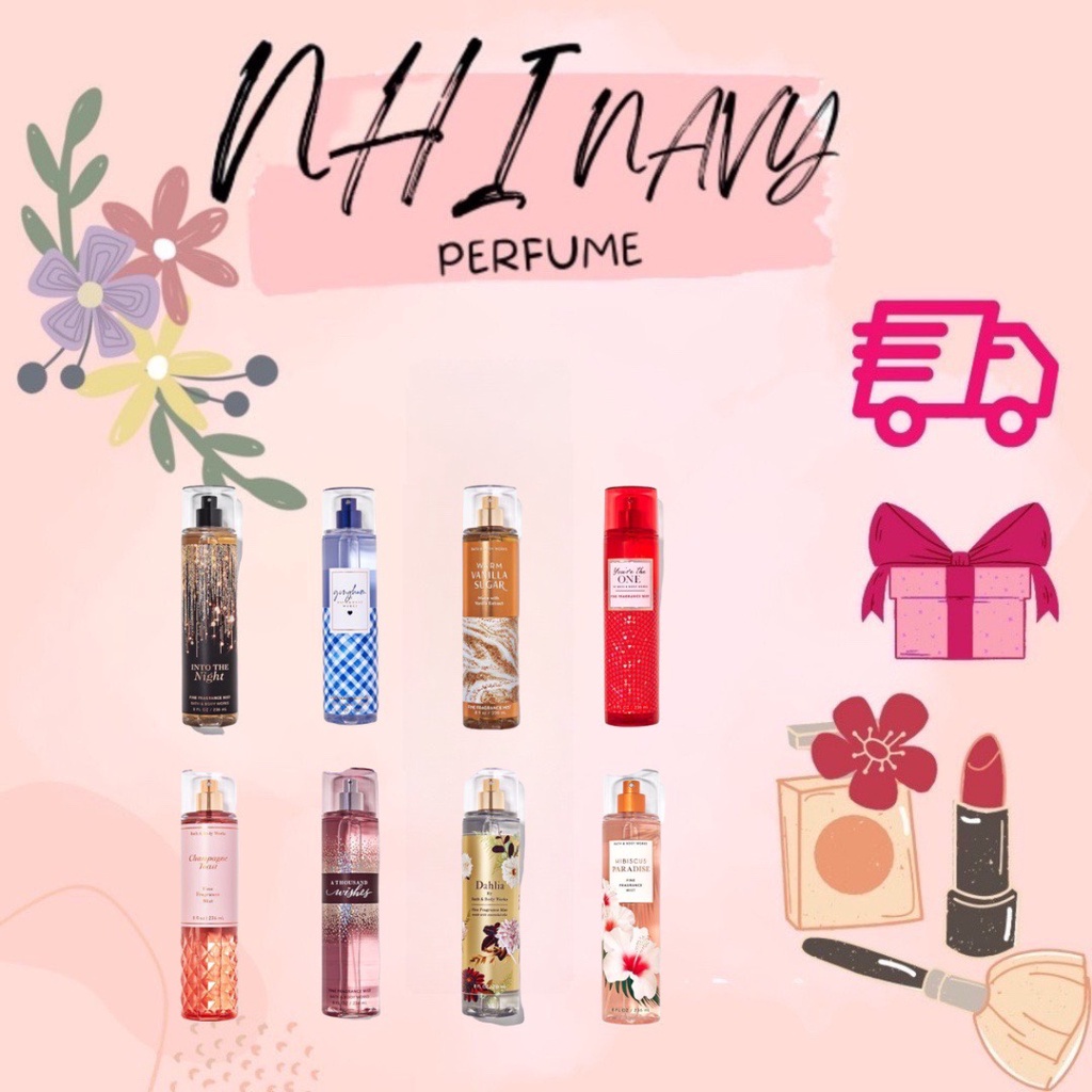 Xịt thơm toàn thân lưu hương Bath and Body Works 10ml Ver 3