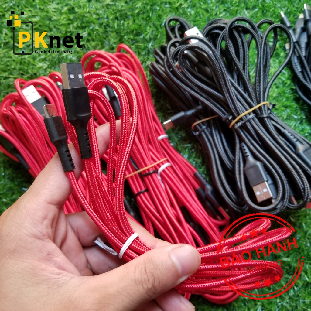 Cáp Dù GH01 USB - TYPE C, Dài 2m, Dòng 2A Sạc Nhanh hàng xách tay