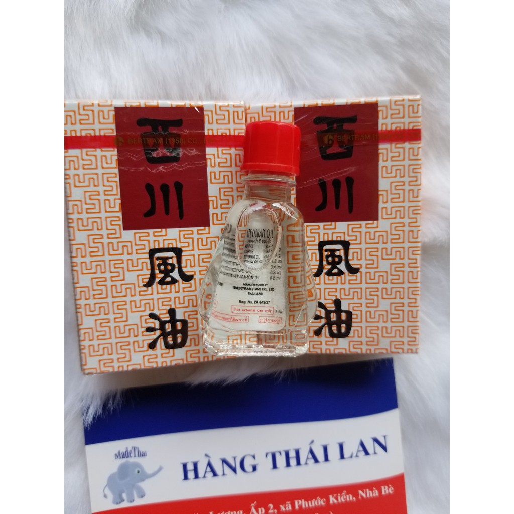 Dầu nước trắng 3cc- Dầu gió Ông già Thái Lan Siangpure