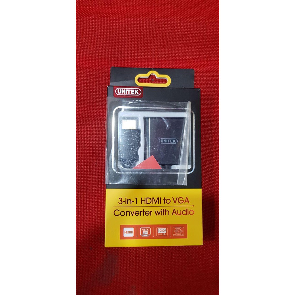 Đầu Chuyển Đổi Micro Hdmi Sang Vga Unitek Y6355 - Hdmi Micro Mini Sang Vga