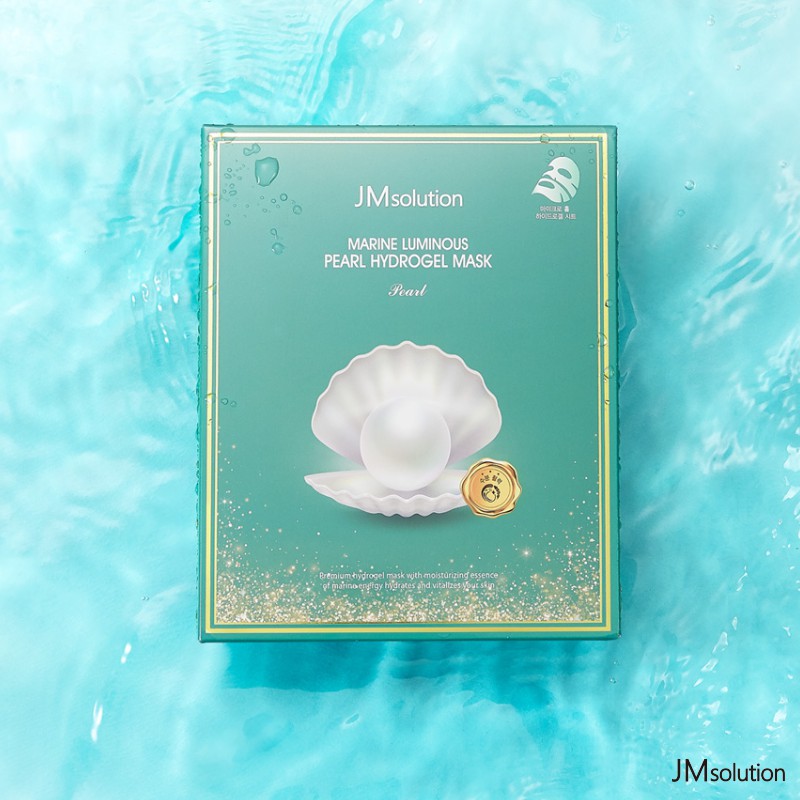 Mặt nạ thạch ngọc trai, dưỡng trắng JMSolution Marine Luminous Pearl Hydrogel Mask Pearl 30g