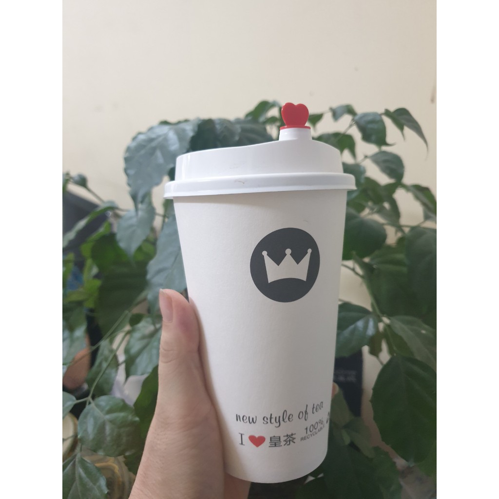 50 cái cốc giấy in ROYALTEA dung tích 500ml