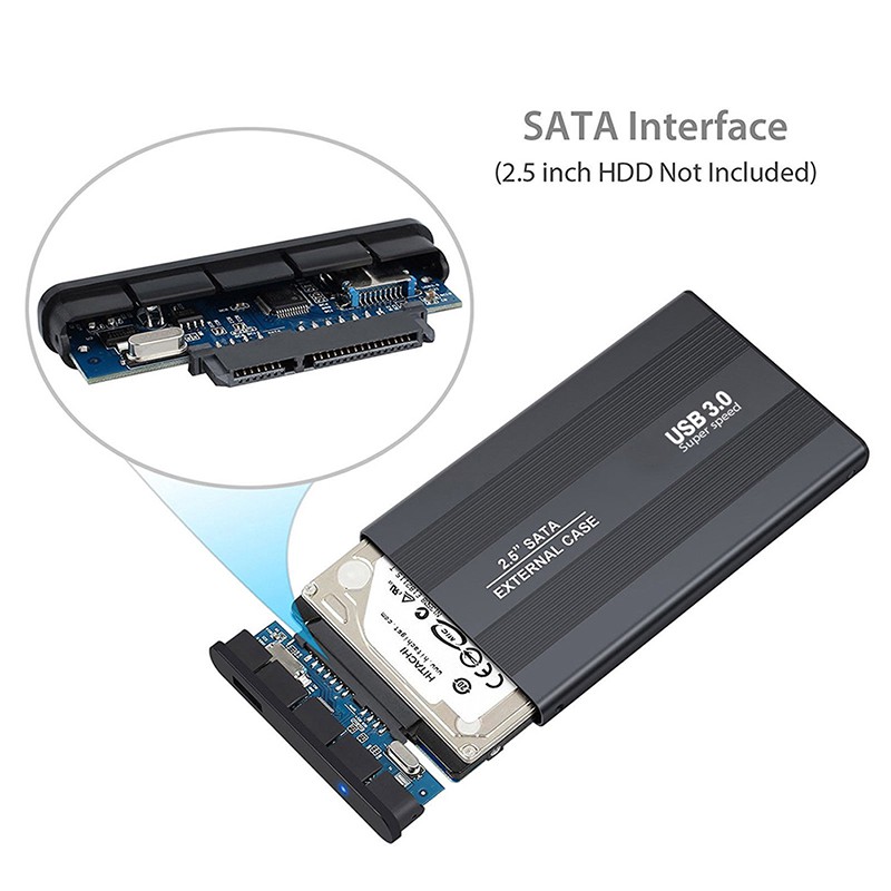 Hộp Đựng Ổ Cứng Ngoài Hdd Usb 3.0 Sata 2.5 &quot;Inch Ốp