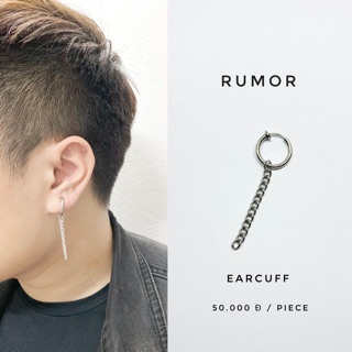 Khuyên không bấm slim hoop mix xích