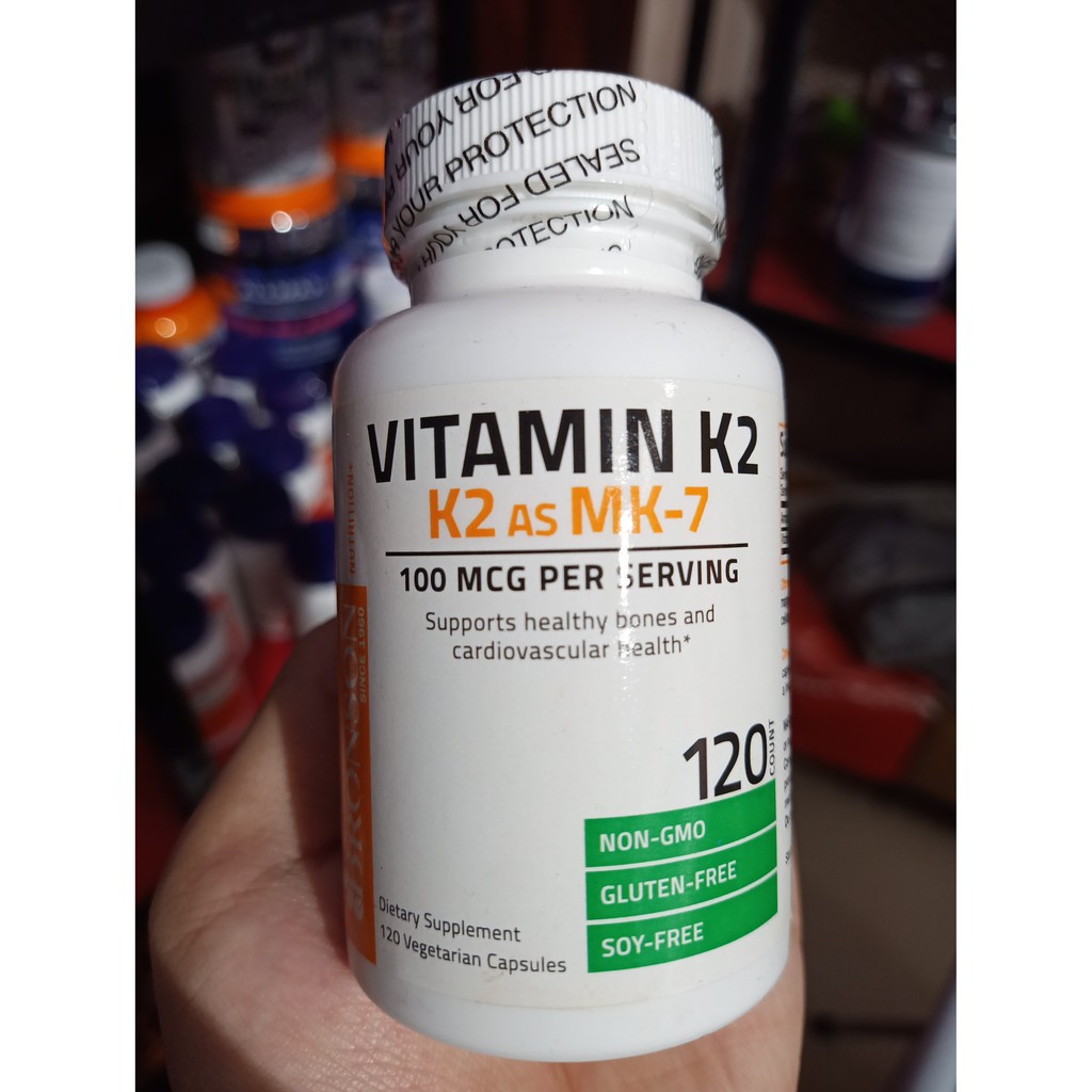 VITAMIN K2 MK7 | Bronson Vitamin K2 MK-7   - Tăng Miễn Dịch, Hỗ Trợ Xương Khớp - Chính Hãng