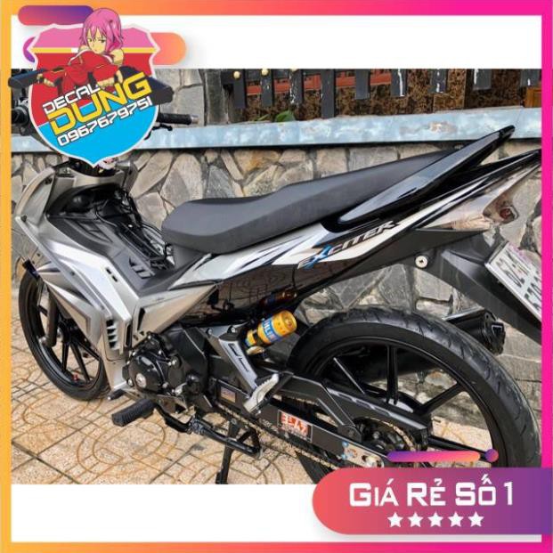 Tem xe exciter 2010 đen bạc 3 lớp