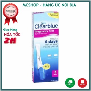 QUE THỬ THAI CLEARBLUE 3 TESTS CHÍNH HÃNG