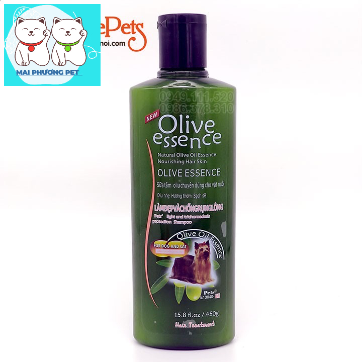 Sữa tắm Olive Essence dung tích 450ml cho Chó Mèo