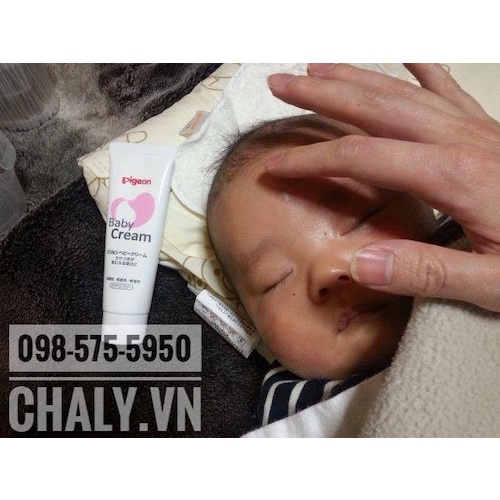 Kem dưỡng ẩm da cho bé và trẻ sơ sinh Pigeon Baby Cream 50g Nhật Bản