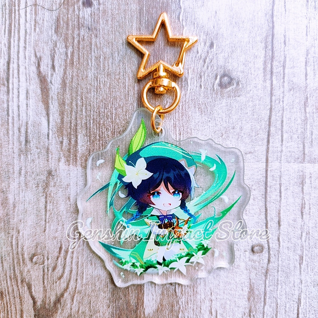 VENTI Móc khóa Genshin Impact M17 (in giữa acrylic)