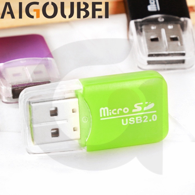 Micro SD TF small USB 2.0 high speed metal memory card reader