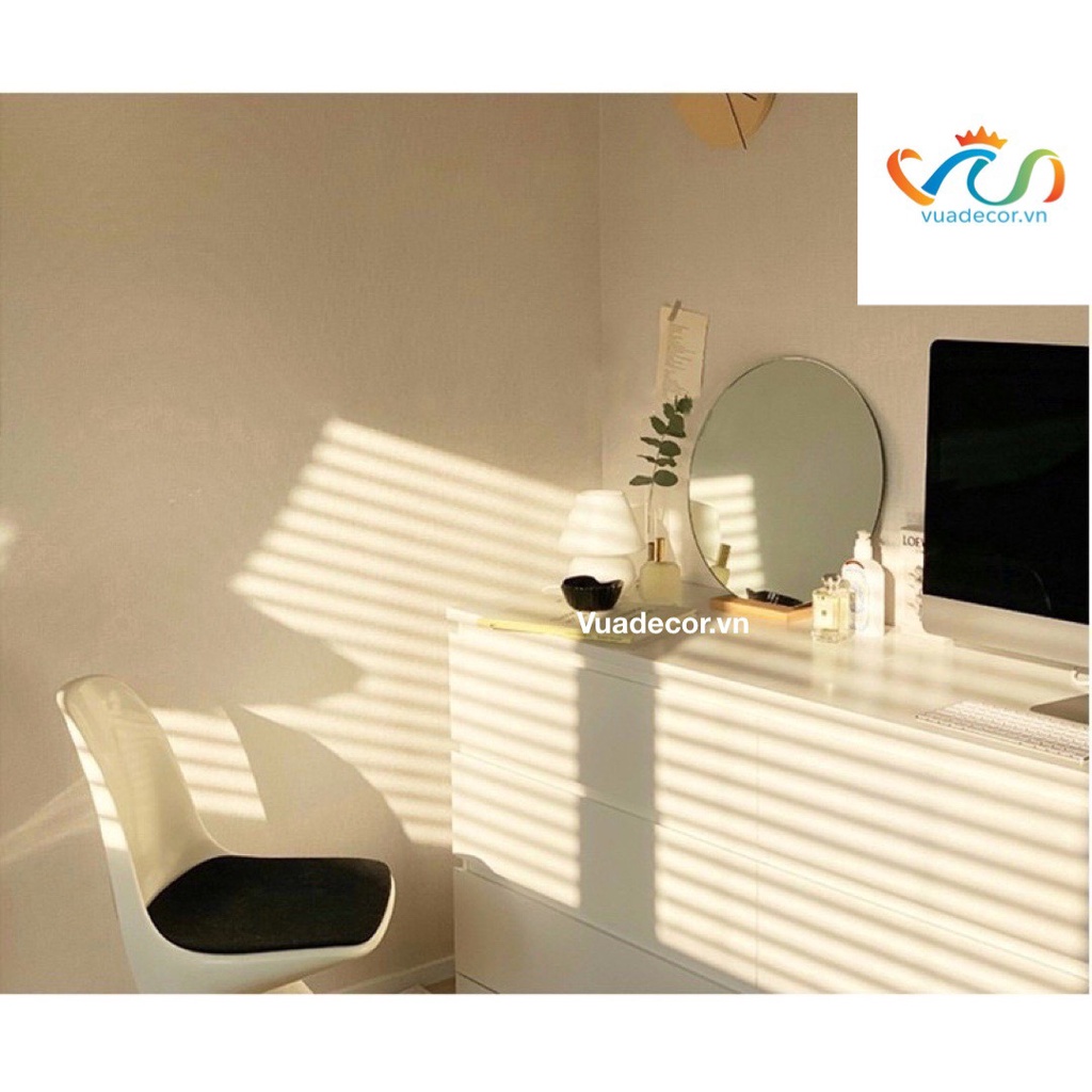 Gương tròn để bàn trang điểm có led cảm ứng cao cấp VUADECOR