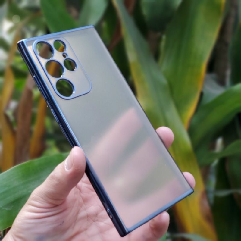 ￼Ốp lưng Sulada nhám viền mầu cho Samsung S22/S22 plus/S22 ultra siêu đẹp.
