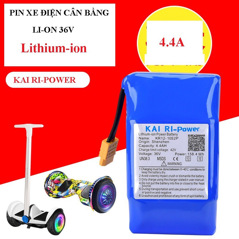 PIN XE ĐIỆN CÂN BẰNG LITHIUM 36V