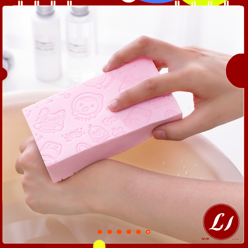 Bông xốp tắm kì ghét tiện lợi - labi kid