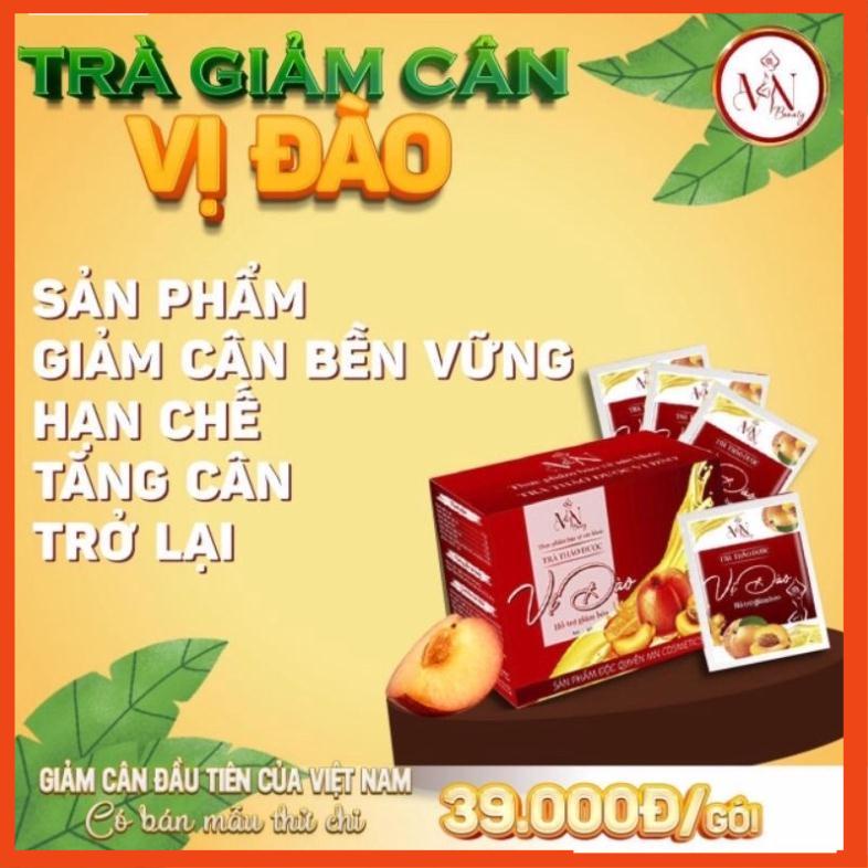 Trà giảm cân vị đào thơm dễ uống - giảm cân an toàn Đông Anh [ 1 Hộp 15 gói CHÍNH HÃNG Cty 100%] giá rẻ XẢ KHO HOT