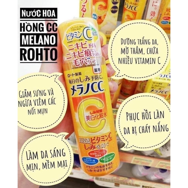 [Hàng Nhật] Nước hoa hồng CC Melano Rohto Nhật Bản 170ml - Giá tốt - Hàng chính hãng (Japan)