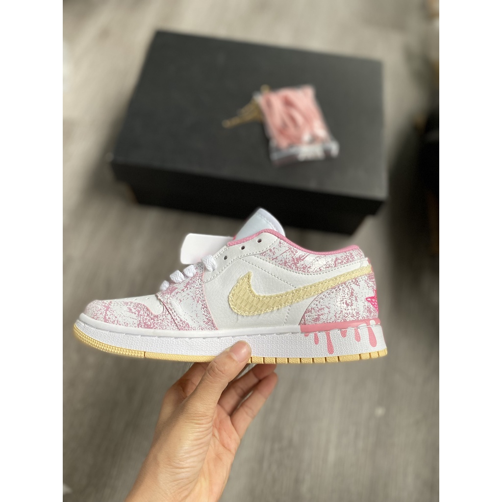 ⚡️GIÁ SỐC⚡️[Ảnh thật do shop tự chụp 100%] Jordan hồng chảy vân cổ ngắn đẹp độc