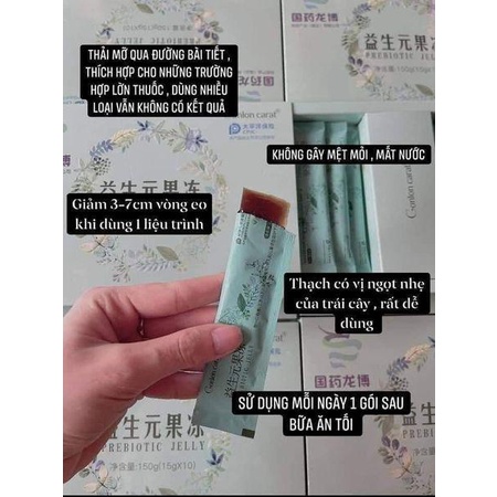 Trang Nemo Thạch Hỗ Trợ Giảm Cân Giữ Dáng Đẹp Da GONLON CARAL Hộp 10 Gói